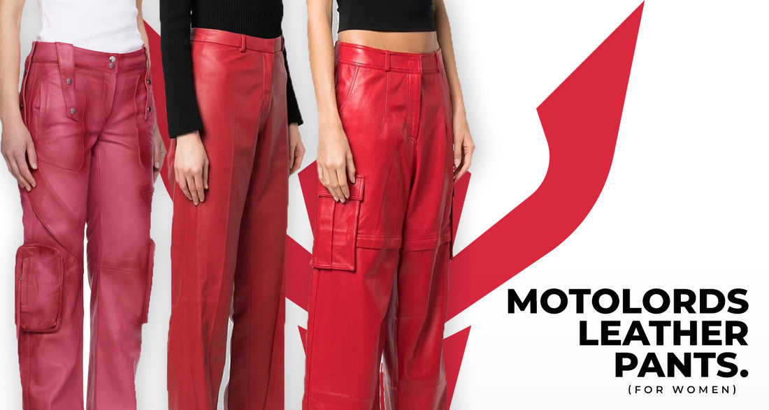 Top trending Red leather pants for Ladies in 2024 – Motorcycle Riding  Custom Leather Apparel