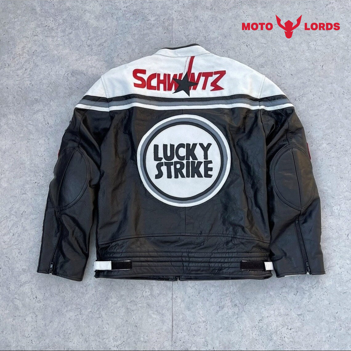 lucky strike leather jacket black 