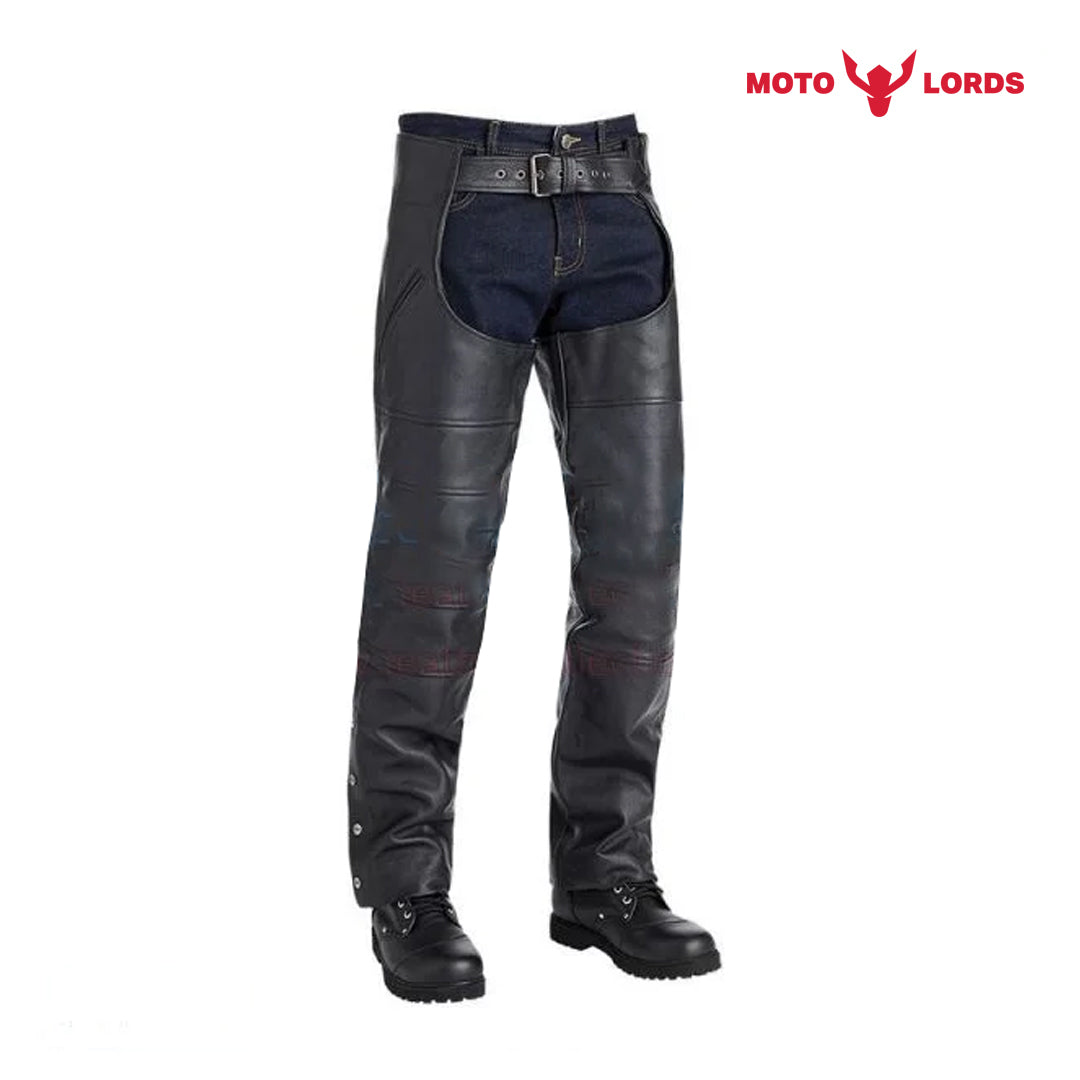 Rider Leather chaps for Men | Sale - Motorcycle Riding Custom Leather Apparel