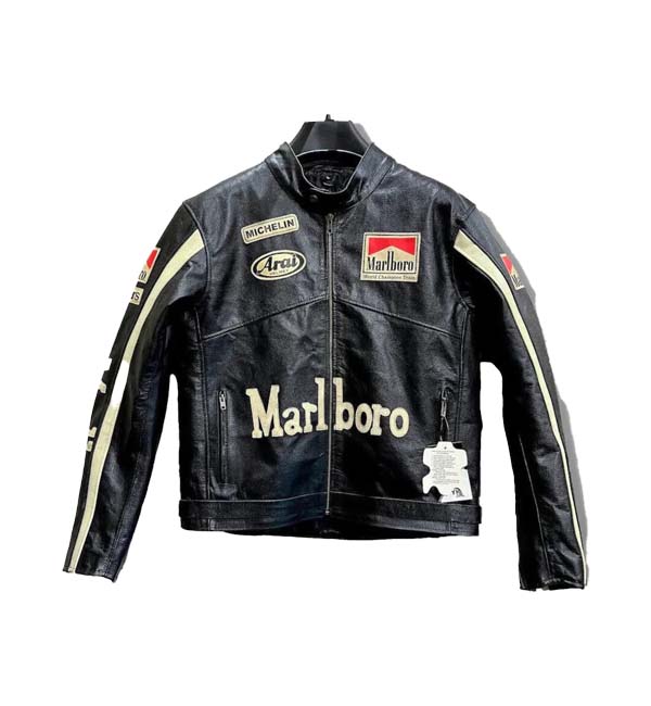 Marlboro Leather jacket Causal and Motorcycle For Men – Motorcycle ...