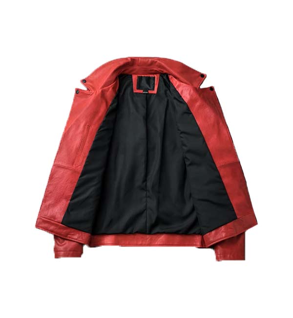 inner red brando leather jacket