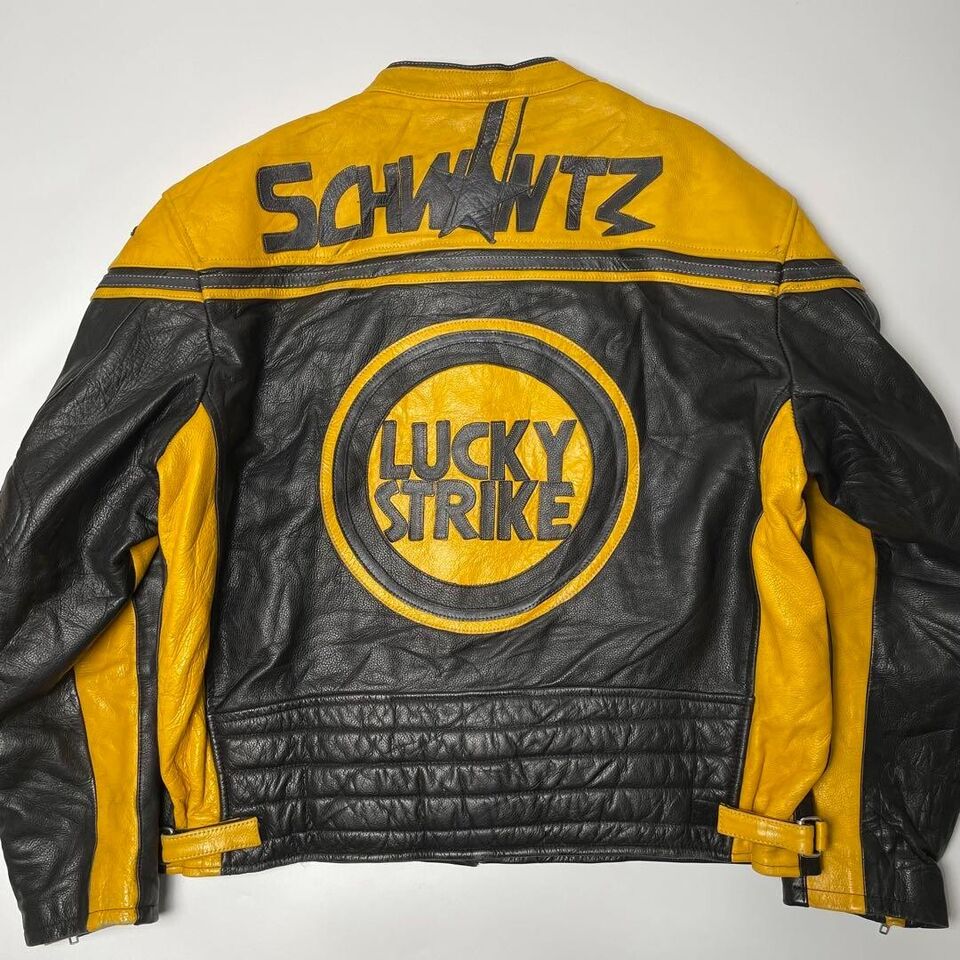 schwantz lucky stike leather jacket