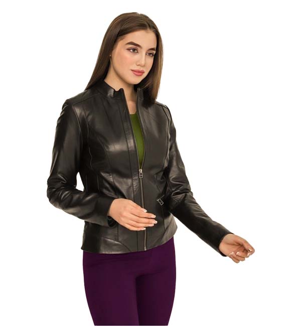 Women Bomber Leather Jacket – Motorcycle Riding Custom Leather Apparel