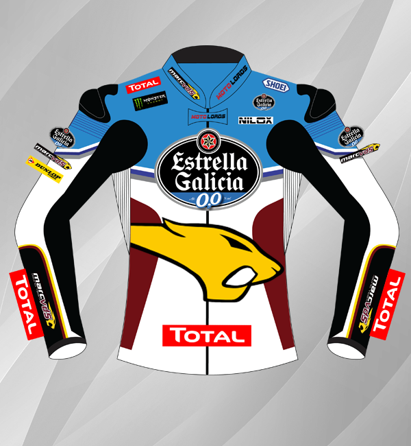 Alex Marquez Estrella Galicia MarcVDS Moto2 Leather Jacket