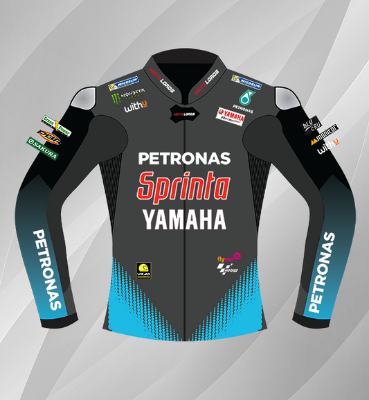 Franco Morbidellis Yamaha Petronas MotoGP 2021 Leather Riding Jacket