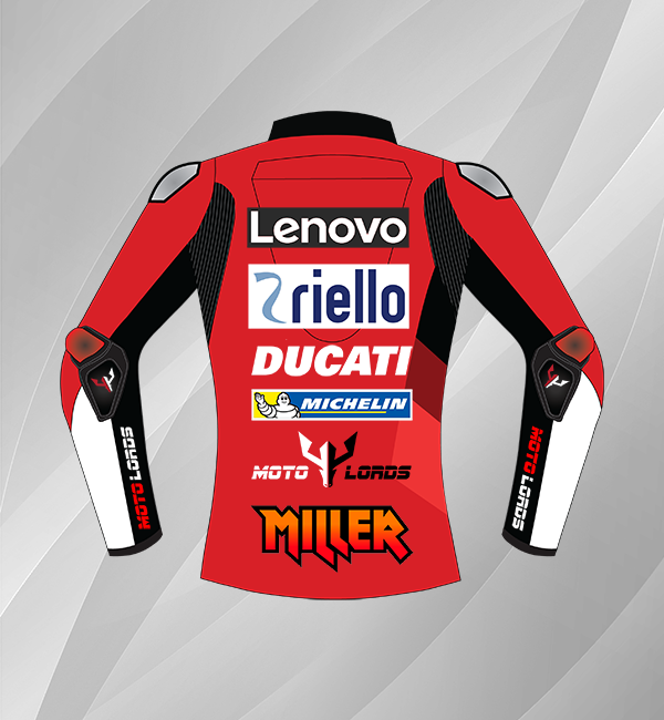 Jack Miller Ducati MotoGP 2021 Leather Riding Jacket
