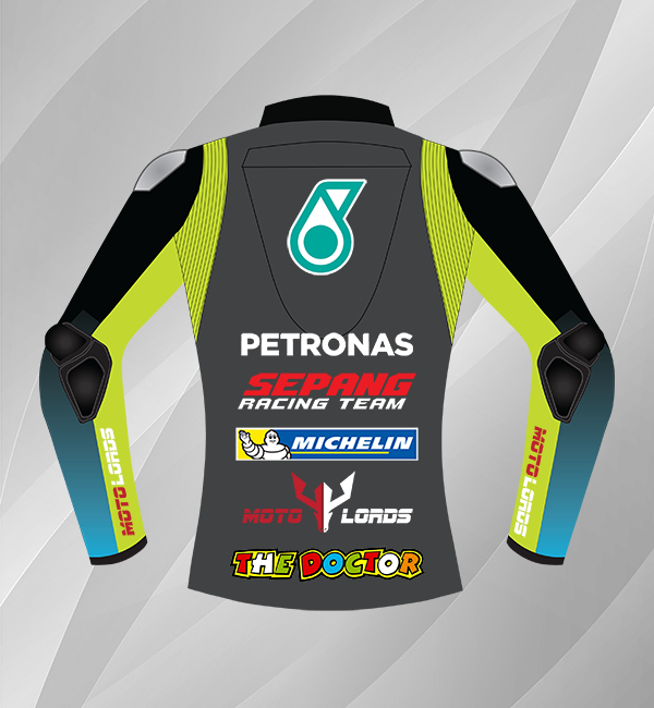 Valentino Rossi Yamaha Petronas MotoGP 2021 Leather Riding Jacket